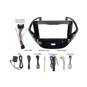Lecteur DVD Android pour voiture Aijia 9 pouces, tableau de bord, Canbus pour <span class=keywords><strong>FORD</strong></span> FIGO ASPIRE <span class=keywords><strong>2019</strong></span>, faisceau de câblage, câble GPS, DSP, autoradio, cadre - Product Image 1