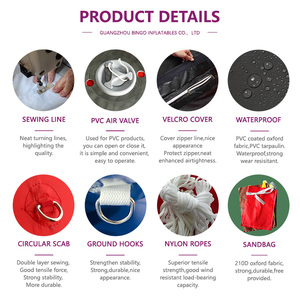 Trắng hộp đêm Inflatable chiếu sáng đường hầm với đèn LED tùy chỉnh thực hiện quảng cáo Inflatable vòm lều - Product Image 5