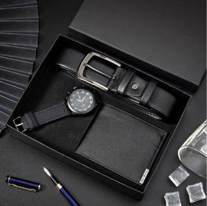 Set de Regalo Promocional al por Mayor: Cinturón, Cartera, Corbata + Reloj de Cuarzo con Esfera Grande para el Día del Padre y Regalos Corporativos - Product Image 2