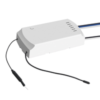 SONOFF kipas angin langit-langit IFan04-L dan pengontrol lampu 100-120V aplikasi EWeLink/433MHz RF kendali jarak jauh Alexa kerja rumah pintar