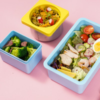 Boîte à lunch en PP de qualité alimentaire, écologique, sans BPA, avec 3 compartiments, pour l'école, vente en gros
