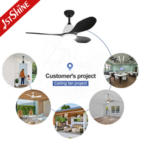 Ventilateur de plafond intelligent 1stshine 48 pouces avec pales en ABS, design moderne, éclairage intégré, idéal pour les plafonds hauts – Vendeur d'exception, directement de l'usine