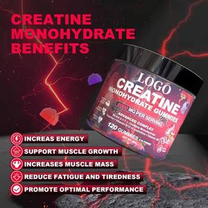 Creatina Monohidrato OEM 120 Gomitas 5000mg Suplemento Deportivo para el Crecimiento Muscular con L-Carnitina, Taurina, BCAA - Product Image 3