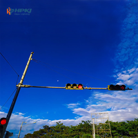 Smart Led Rot Gelb Grün Warnleuchte Kreuzung Ampel stange mit Sicherheits schild
