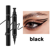 Stylo tampon pour eye-liner double embout, imperméable, séchage rapide, logo personnalisé, vente en gros de maquillage