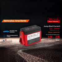 Superkondensator Auto-Starthilfe Batterielos 12V Ultrakondensator Über 450A Spitzenstrom Typ-C Aufladbar Notfall-Booster für Fahrzeuge