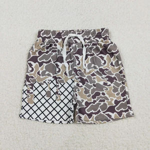 Listos para Enviar, Bajo MOQ, Pantalones Cortos de Camuflaje con Bolsillos para Bebés y Niños Pequeños, Pantalones Cortos de Verano para Niños - Product Image 6