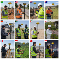 Instrument de topographie GPS Alpha G3X RTK, récepteur GNSS pour la mise en plan visuel et la positionnement par satellite en ingénierie