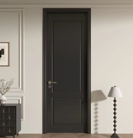 Porte en bois d'intérieur design pour villa, maison, appartement, vente chaude, portes élégantes pour salon, chambre à coucher, bois massif, surface finie