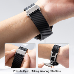 <span class=keywords><strong>Compatible</strong></span> <span class=keywords><strong>con</strong></span> <span class=keywords><strong>Samsung</strong></span> Galaxy Watch 7 47mm Ultra Watch Hengbao Edition Conector de metal Correa de <span class=keywords><strong>reloj</strong></span> de silicona de alta calidad - Product Image 5