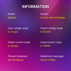 RD RD6018 RD6018W 60V 18A USB <span class=keywords><strong>WiFi</strong></span> DC DC ปรับขั้นตอนลงแรงดันไฟฟ้า Bench แหล่งจ่ายไฟ Buck Converter & 1000W1200W AC DC <span class=keywords><strong>PSU</strong></span> - Product Image 5