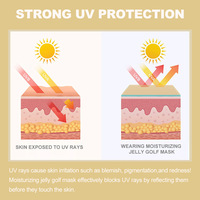 Autocollants de protection solaire pour le visage, autocollants UV pour les yeux pour le golf, ruban de protection solaire, autocollants UV pour les coins des yeux