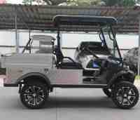 HDK EVO Véhicule utilitaire tout-terrain, Buggy, Pick-up, Mini Jeep, Camionnette de chantier, UTV, Chariot de golf électrique 48V avec benne de chargement