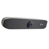 Barre de vidéoconférence Poly Studio P15 4K tout-en-un avec caméra, micro et haut-parleur intégrés pour petites salles de réunion