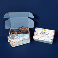 Caja de envío de correo de embalaje de papel de regalo de cartón corrugado rosa con logotipo impreso personalizado para pequeñas empresas