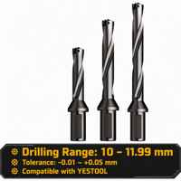 SERTAN Lame de foret couronne 10 11 99 mm pour perçage profond intensif, porte-outil de perçage rapide CNC