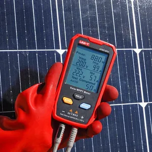 เครื่องวัดพลังงานแสงอาทิตย์ UNI-T รุ่น UT673PV เครื่องทดสอบกำลังไฟฟ้าสูงสุดของแผงโซลาร์เซลล์ ความแม่นยำระดับ 1.0 พร้อมหน้าจอแสดงผลแบบดิจิตอลสำหรับวงจรเปิด - Product Image 2