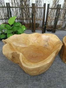 Venta al por mayor ensaladera tallada a mano y cuenco de fruta 5-9 pulgadas cuenco de madera natural para la decoración del hogar y la fiesta - Product Image 4