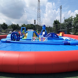 Toboggans aquatiques gonflables commerciaux, <span class=keywords><strong>jeux</strong></span> aquatiques gonflables avec obstacles, parc aquatique <span class=keywords><strong>gonflable</strong></span> à <span class=keywords><strong>louer</strong></span> - Product Image 3