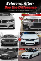 Kit de conversion Perfiply, pièces de voiture style MP, ensembles de lèvres de diffuseur avant en fibre de carbone pour BMW M3 F80 M4 F82 2014-2020