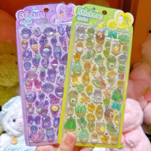 Adesivi epossidici trasparenti con glitter all'ingrosso, simpatici <span class=keywords><strong>orsetti</strong></span> e cuori 3D, adesivi a cupola trasparenti per diari, carte Kpop, decorazioni per telefoni - Product Image 2