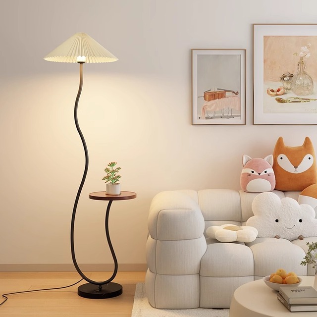 Vintage Wood Bedroom Living Room Nordic Modern Standing Table Lamp Luxury Floor Lamp for Living Room Decor