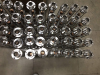 Towin Colonne de reflux en verre cristallin 2 pouces, légère, facile à assembler, avec plaque à bulles, accessoires pour équipement de distillation
