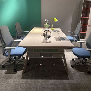 Điều hành thương mại mô-đun <span class=keywords><strong>4</strong></span> chỗ ngồi bàn phân vùng bàn làm việc văn phòng hiện đại với bảng chia - Product Image 3