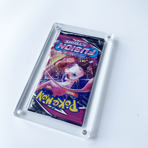 Nouvelle vitrine magnétique acrylique transparente personnalisée <span class=keywords><strong>Pokemon</strong></span> <span class=keywords><strong>Booster</strong></span> 1ère édition dalle de cartes à collectionner - Product Image 4