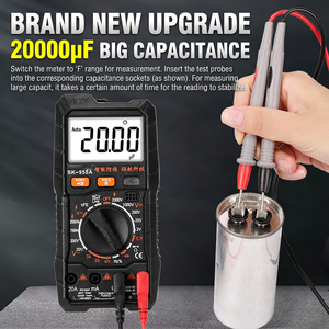Fn40kglr Sk-955a มัลติมิเตอร์ดิจิตอล1000V 20A NCV ตรวจจับสดด้วยการออกแบบให้กันฝุ่น - Product Image 4