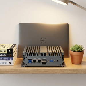 HW HW-N100 Nuevo Mini Host Industrial de Bajo Consumo |   Doble Red, Doble Puerto Serie, <span class=keywords><strong>Intel</strong></span> <span class=keywords><strong>Core</strong></span> <span class=keywords><strong>I3</strong></span> Quad <span class=keywords><strong>Core</strong></span>, SSD, DDR4, 230W, Sistema Operativo Linux - Product Image 1