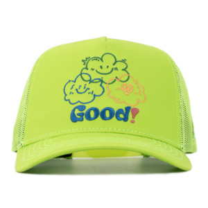 TCAP China <b>Hat</b> Customized Cotton <b>Flat</b> Embroidery High Profile 5 Panel Mesh Trucker Cap - Product Image 2