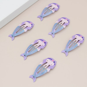 Gói 6 Chiếc Kẹp Tóc Hình Động Vật Genya Phụ Kiện Tóc Cho Trẻ Em Nàng Tiên Cá Phụ Kiện Tóc Cho Trẻ Em - Product Image 6