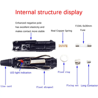 Cable de extensión para encendedor de cigarrillos de coche, ADS para encendedor de cigarrillos, cubierta de enchufe de CC, cargador, Cable de batería, Cable Solar