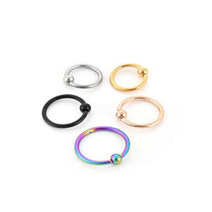 Boucles d'oreilles en forme de boule Pa/Bcr pour le commerce électronique international, accessoires de piercing corporel, anneaux de lèvres, nez, poitrine, etc. - Product Image 5