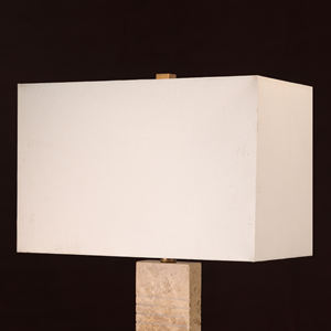 Роскошная современная электрическая настольная лампа с тканевым абажуром, мраморным основанием, кнопочным выключателем, цоколем B22/E26, регулируемой яркостью, питанием от сети переменного тока, для домашнего декора - Product Image 5