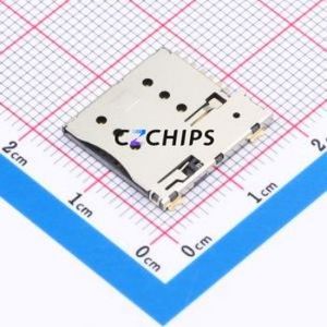 SIM202G-ZYB7AH1.35 SIM Card Connector SMD Connector Self-Return Type Micro SIM Card Card Holder 1.35mm - Product Image 1