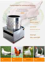 Plumeuse à poulet industrielle à prix imbattable pour usage domestique et commercial, avec moteur et roulement, facile à utiliser, machine à épiler les plumes