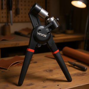 Outil de poinçonnage du cuir Vevor, manche en métal, poignée en plastique, pour la création de bijoux en cuir DIY - Product Image 2