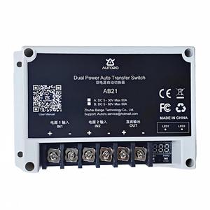 สวิตช์โอนถ่ายไฟอัตโนมัติ Autoro Dual Power 5-60V, ตัวขยายแบตเตอรี่แบบขนาน กระแสสูง UPS สำหรับ RV Solar K73 - Product Image 1
