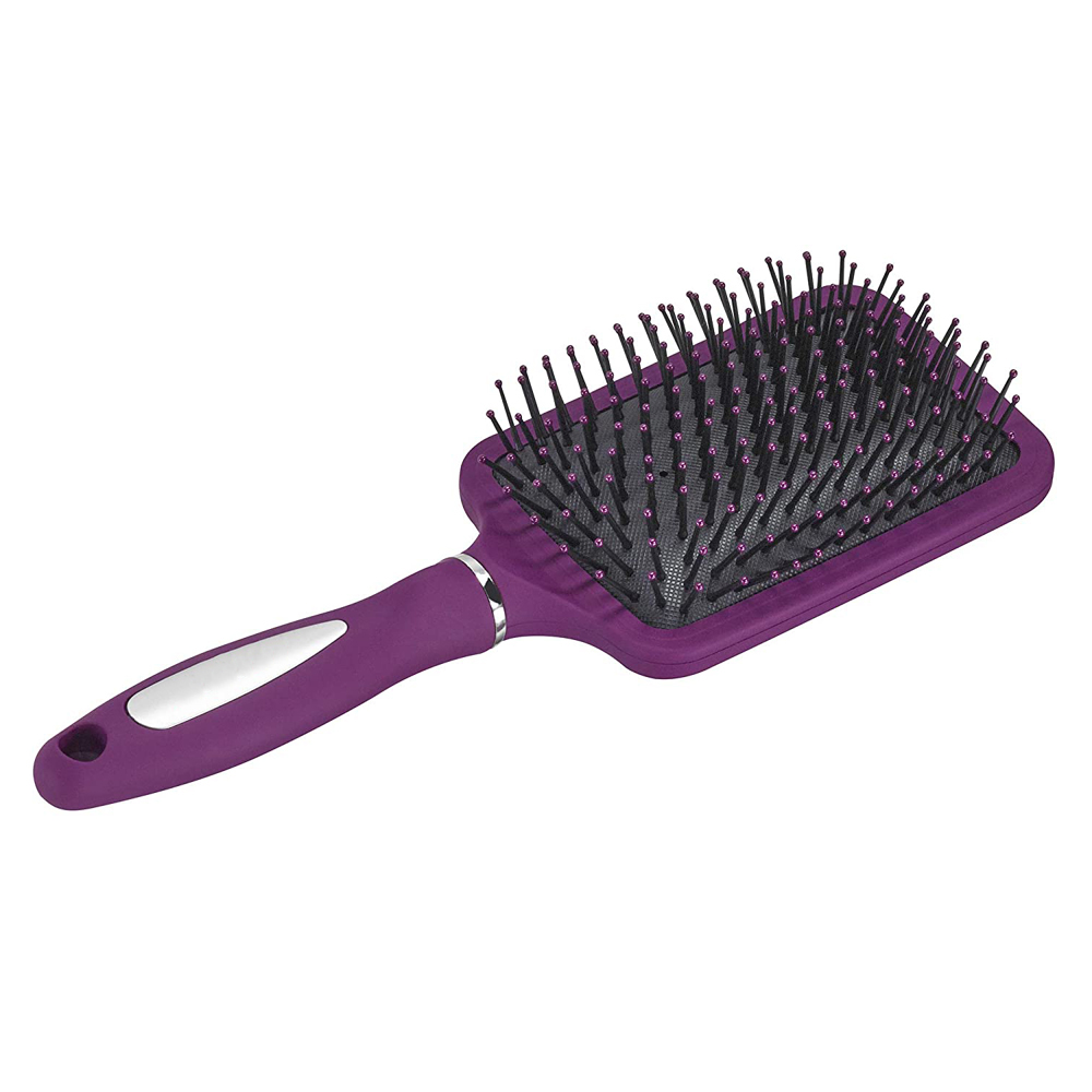 Ажурная Массажная расческа, щетка для волос с пользовательским логотипом, головка меридианов, Женская ажурная щетка для распутывания волос