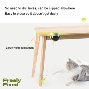 Nueva llegada movimiento interactivo mascota auto juego ajustable eléctrico automático elevación gato bola juguete - Product Image 2