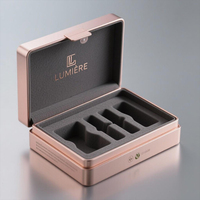 Boîte en papier rigide faite à la main de haute qualité avec logo personnalisé recyclable, boîte à cosmétiques, boîte à parfum, boîte à bijoux magnétique, emballages cadeaux