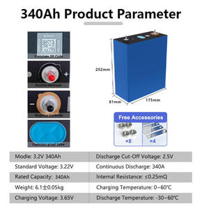סין סל כיתה + goion 3.2v 340ah lifepo4 תא סוללה פריזמטי ליתיום פריזמטי סוללות 100ah 280ah 314ah 345ah 628ah 314ah 345ah - Product Image 2
