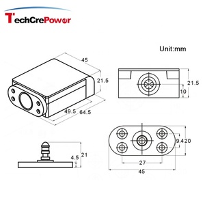 Khóa Ẩn Điện Áp Kép DC12V/24V, Màu Đen, Có Thể Điều Chỉnh - Product Image 4