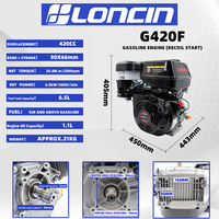 Moteur à essence robuste G420F, résistant aux hautes températures, idéal pour le travail en milieu désertique, pour compacteur de plaques et pompe à eau, fonctionnement 24h/24