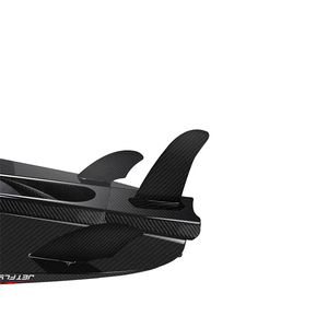 Juego de Aletas Tri Fin de Fibra de Carbono para Tabla de Surf Power Jet Board, Incluye Aletas Centrales y Traseras HS-F - Product Image 2