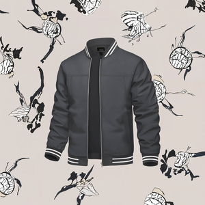 Tùy Chỉnh Người Đàn Ông Của Bóng Chày Áo Khoác Chất Lượng Cao Cổ Điển Mùa Đông Chuyến Bay Máy Bay Ném Bom Thiết Kế Mới Zip-up Giản Dị Quần Áo Đồng Bằng Vải Xs - Product Image 3