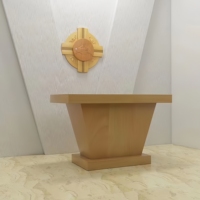 Lutrin d'autel liturgique en bois de haute qualité pour église catholique, idéal pour la maison, l'école, la chapelle et la salle de prière