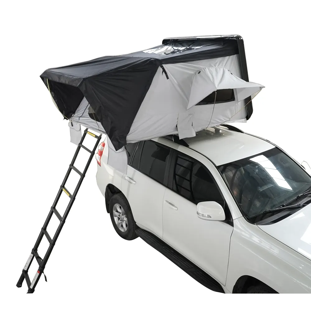 Nuevo estilo al aire libre tienda en la azotea Camping impermeable ABS techo superior tienda de campaña carcasa dura para acampar